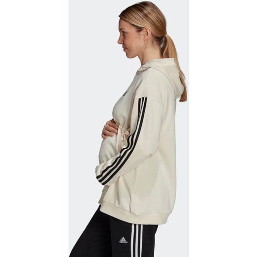 Bluza damska Maternity Essentials Cotton 3-Stripes Hoodie Adidas WYPRZEDAŻ L okazja SPORT-SHOP.pl