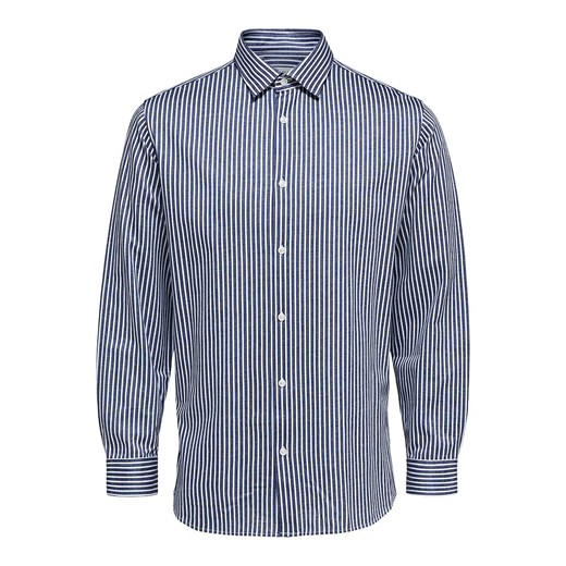Koszula - Slim fit - w kolorze niebiesko-białym Selected Homme L wyprzedaż Limango Polska