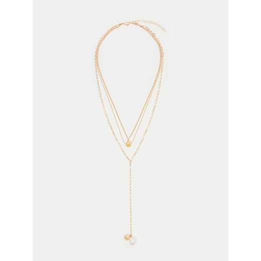 Mohito - Potrójny naszyjnik - Złoty Mohito ONE SIZE Mohito