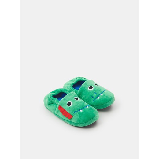 Sinsay - Kapcie slip on - Zielony Sinsay 32/33 Sinsay