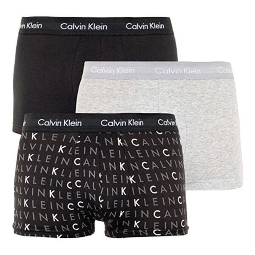 Calvin Klein Bokserki męskie Low Rise Trunk 3Pk U266 4G -YKS (Wielkość S) Calvin Klein XL Mall