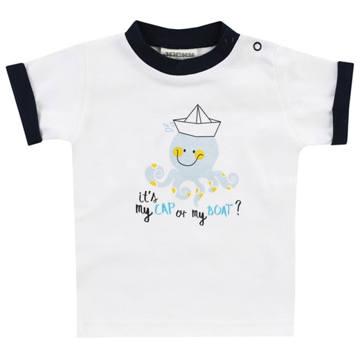 JACKY koszulka chłopięca z organicznej bawełny Ocean Child 1211330 62 biała Jacky 74 Mall