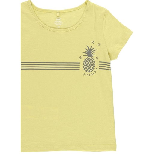 Boboli koszulka dziewczęca z bawełny organicznej 622044 104 żółta Boboli 128 wyprzedaż Mall