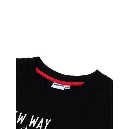 WINKIKI Koszulka chłopięca New Way WJB11009-020 140 czarna Winkiki 140 okazyjna cena Mall