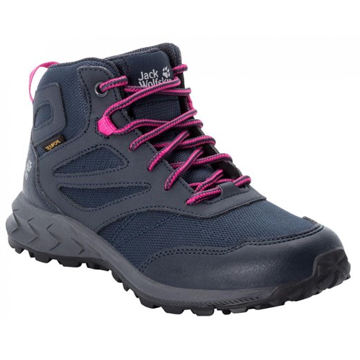 Jack Wolfskin buty outdoorowe do kostki dziewczęce Woodland Texapore Mid 4042152 Jack Wolfskin 33.0 okazja Mall