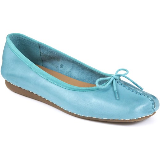 FRECKLE ICE TURQUOISE clarks24-pl mietowy Baleriny