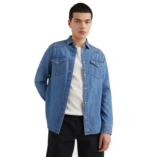 TOMMY HILFIGER MĘSKA KOSZULA JEANSOWA TJM WESTERN DENIM SHIRT BLUE DM0DM13033 M messimo okazyjna cena