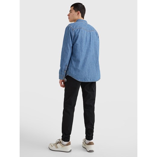 TOMMY HILFIGER MĘSKA KOSZULA JEANSOWA TJM WESTERN DENIM SHIRT BLUE DM0DM13033 XL wyprzedaż messimo