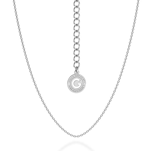 Srebrny delikatny łańcuszek ankier, srebro 925 : Długość (cm) - 45 + 5, Srebro - Giorre 50 + 5 GIORRE