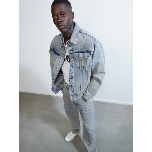 Reserved - Jeansowa kurtka z kieszeniami - Beżowy Reserved XL Reserved