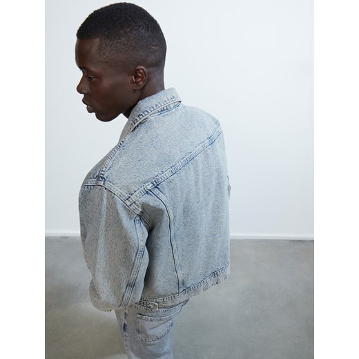Reserved - Jeansowa kurtka z kieszeniami - Beżowy Reserved L Reserved
