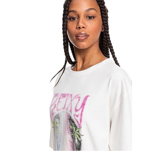 ROXY Damska koszulka Come To The Bea J Tees Boyfriend Fit ERJZT05336-WBK0 L Mall