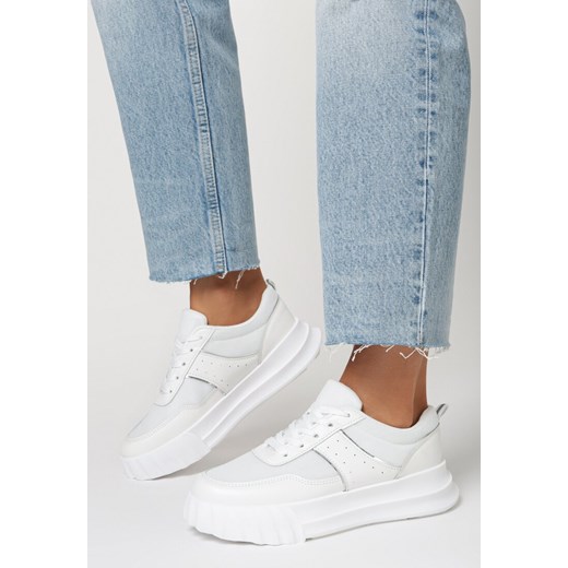 Białe Sneakersy Ianousa 41 born2be.pl