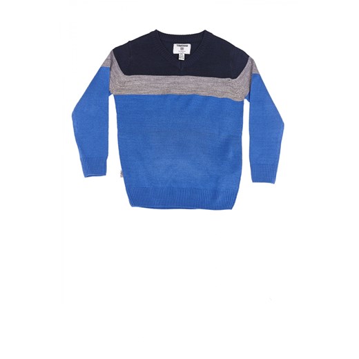 Sweater with edges terranova niebieski sweter