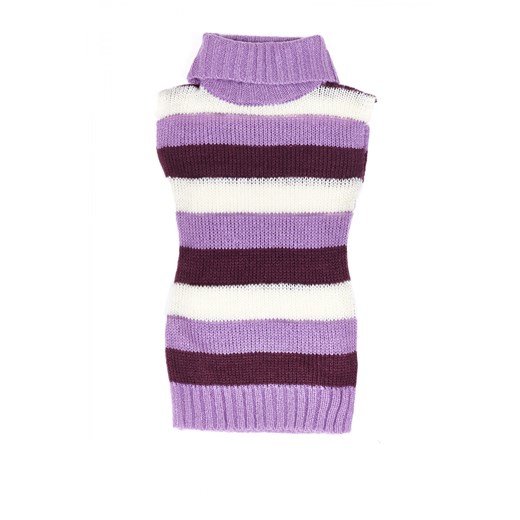 Striped knitted dress terranova niebieski szorty