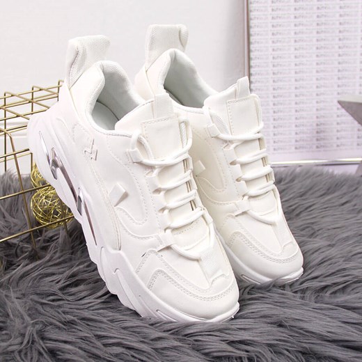 Sneakersy damskie na platformie białe Potocki Potocki 39 ButyRaj.pl okazja