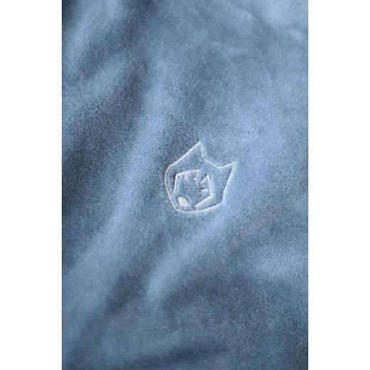 Welurowa Sukienka Z Kapturem - niebieski Lalupa 40/42 (L/XL) promocja Jesteś Modna