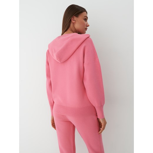 Mohito - Swetrowa bluza z kapturem - Różowy Mohito M Mohito