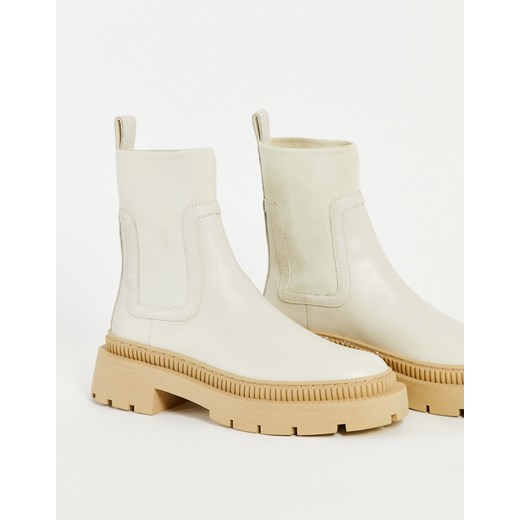 Mango – Sztyblety w kolorze ecru z gumowaną podeszwą-Neutralnie Mango 39 Asos Poland