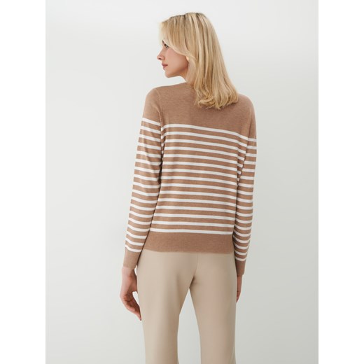 Mohito - Sweter w paski Eco Aware - Beżowy Mohito L Mohito