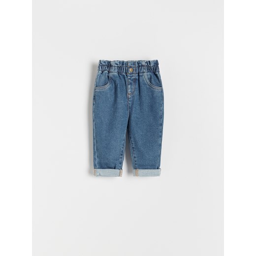 Reserved - Elastyczne jeansy baggy - Niebieski Reserved 92 wyprzedaż Reserved