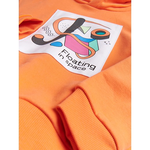 Reserved - Gruba bluza z kapturem - Pomarańczowy Reserved 116 Reserved