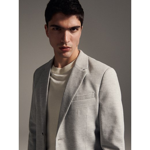Reserved - Marynarka slim fit - Jasny szary Reserved XXL Reserved