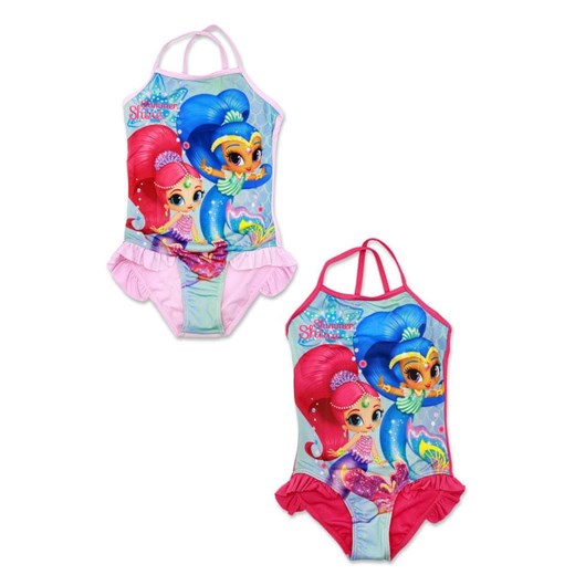 SETINO Jednoczęściowy strój kąpielowy dziewczęcy "Shimmer i Shine" - ciemno Setino 110 / 4–5 lat Mall