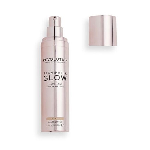 Makeup Revolution Płynny rozświetlacz Glow & Illuminate 40 ml (Cień Gold) Makeup Revolution okazyjna cena Mall