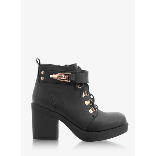 Botki Maffashion Style Pygmy Black Booties deezee czarny 