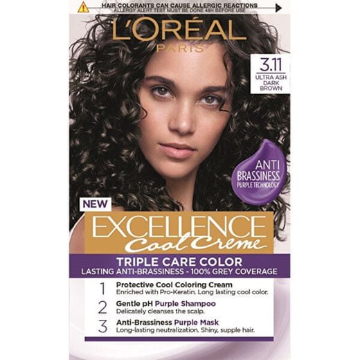 Loreal Paris Trwała farba do włosów Excellence Cool Creme (Cień 4.11) Loreal Paris Mall