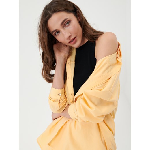 Sinsay - Koszula oversize - Beżowy Sinsay L Sinsay