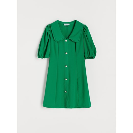 Reserved - Elegancka sukienka mini - Zielony Reserved L Reserved