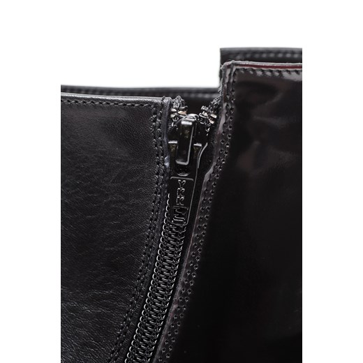 Sztyblety 7MIL 614127P-FL10 "Black" be-jeans  skóra
