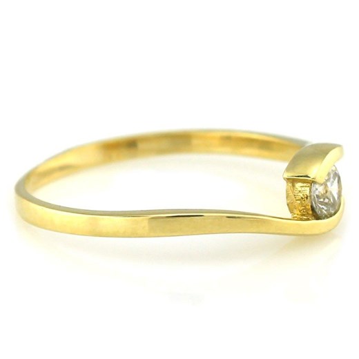 złoty pierścionek z cyrkonią Irbis.style 14 irbis.style