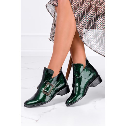 Botki Casu na obcasie eleganckie jesienne