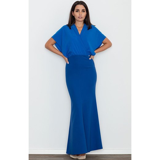 Sukienka M577, Kolor niebieski, Rozmiar S, Figl Figl M Primodo