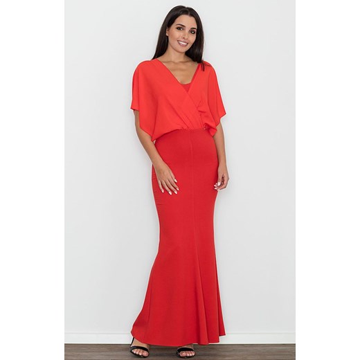 Sukienka M577, Kolor czerwony, Rozmiar S, Figl Figl S Primodo