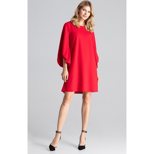 Sukienka M693, Kolor czerwony, Rozmiar L/XL, Figl Figl L/XL Primodo