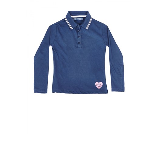 Polo shirt with print terranova niebieski nadruki