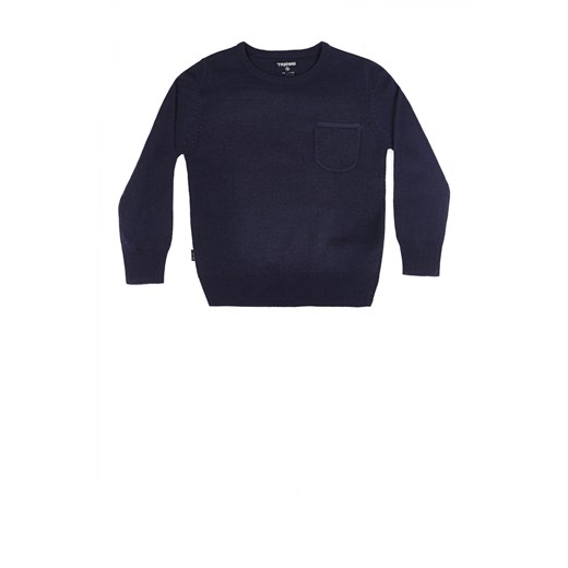 Sweater with pocket terranova czarny sweter