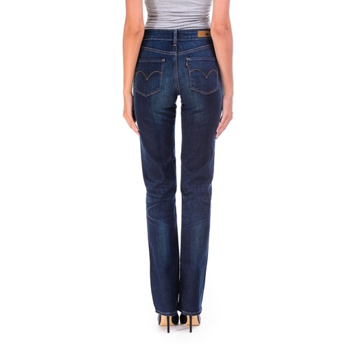 Jeansy Levi's Demi Curve Classic Straight "Indigo Smoulder" be-jeans czarny do ciała