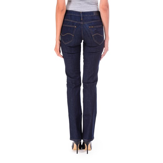 Jeansy Lee Marlin Slim Straight "Solid Blue" be-jeans czarny elegancki