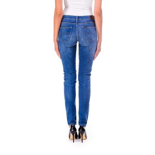 Jeansy Lee Scarlett Skinny "Daisy Blue" be-jeans niebieski elastyczne