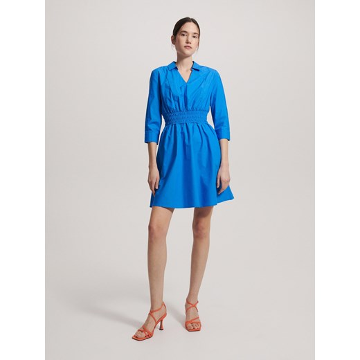 Reserved - Sukienka z bawełny organicznej - Niebieski Reserved 34 Reserved