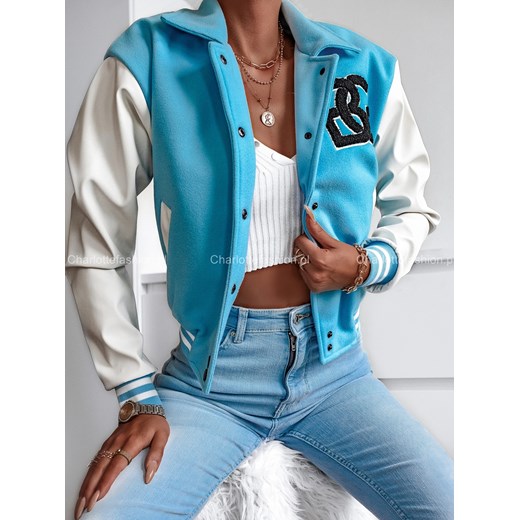 Kurtka bejsbolówka College niebieska W314 Brandenburg S/36 Charlotte Fashion