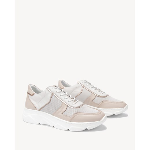 Rożowo- beżowe sneakersy skórzane Botimo 39 Botimo.pl