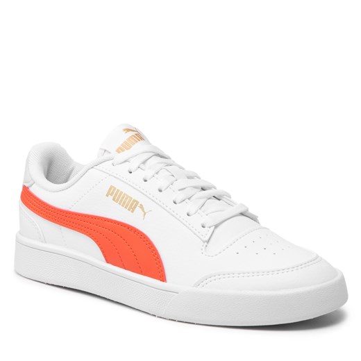 Sneakersy PUMA - Shuffle Jr 375688 07 White/Tomato/Gold/Gray Puma 38 eobuwie.pl