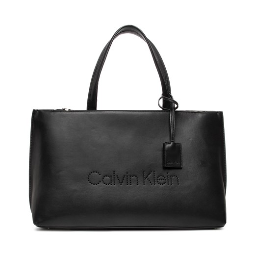 Torebka CALVIN KLEIN - Set Shopper Lg K60K609106  Black BAX Calvin Klein  eobuwie.pl