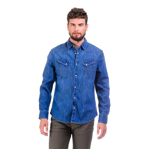 Koszula Wrangler L/S Western Shirt "Indigo" be-jeans niebieski jeans